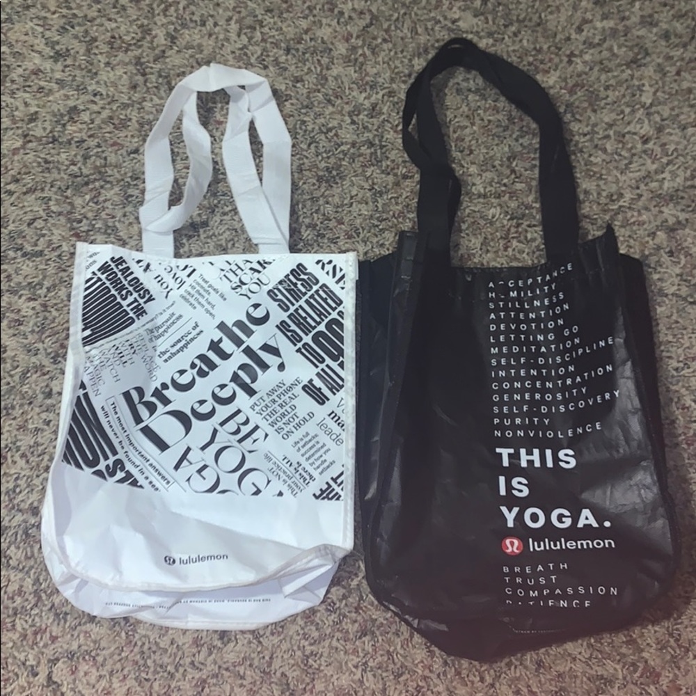 lululemon shopping bags!